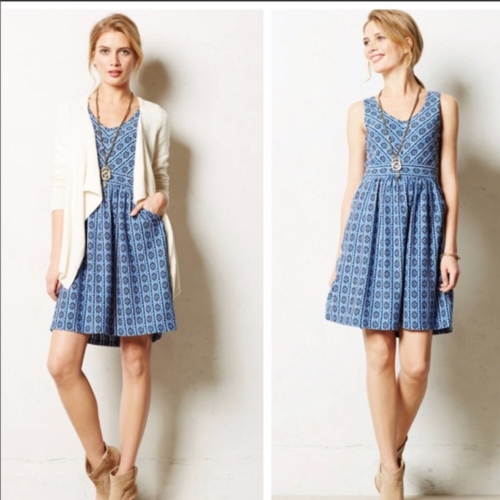 Anthropologie Maeve Lazilu Tribal Dress - Size 8